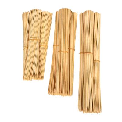 China Easily Cleaned Bamboo BBQ Skewer Best Quality Disposable Barbecue Kebab Stick for sale