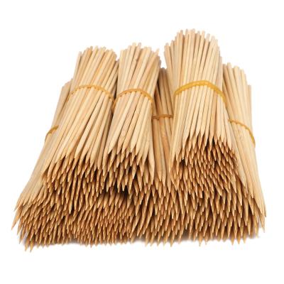 China Factory Price Wholesale BBQ Stick Eco-friendly Disposable Bamboo Kebab Stick Easily Cleaned for sale