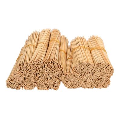 China Wholesales Disposable Barbecue Skewer Stick Easily Cleaned Bamboo Skewe for sale