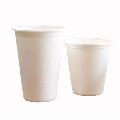 China Custom Printing Disposable Biodegradable Food Packing Crate Container Paper Coffee Cups With Lid for sale