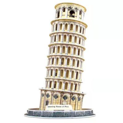 China 3D building mini famous 3d puzzle model paper architecture architecture model puzzle for DIY assembly for sale