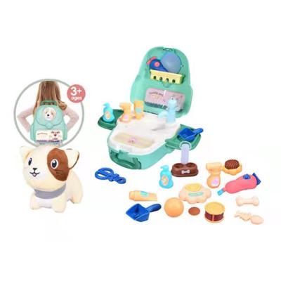 China High Quality Plastic Pretend Play Doctor Set Doctor Playset Pet Care Playset Preschool Educational Doctor Kit For Kids for sale