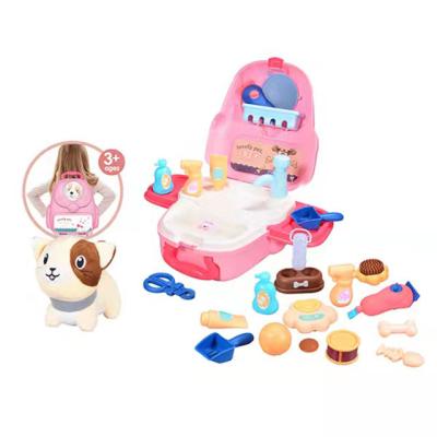 China High Quality Plastic Toys Doctor Playset Preschool Kids Play Pet Care Set Pet Doctor Game Set For Children for sale