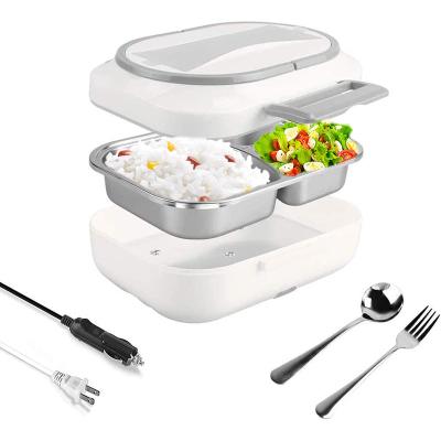 China Viable 2 in 1 Heater Tiffin Electric Lunch Box Portable Food Warmer for Car/Home with Bag for sale