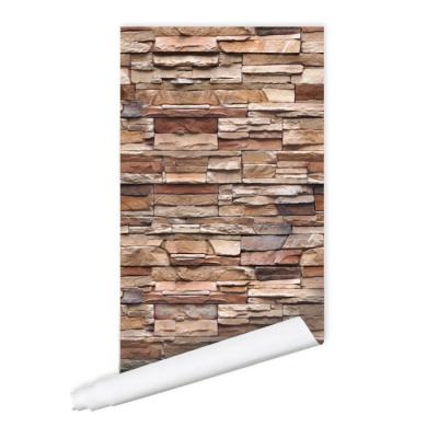 China Waterproof+ECO-Friendly PVC Self Adhesive Wallpaper Home Decoration Wallpaper Popular 3d Brick for sale