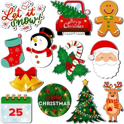 China Letter Christmas Dishwasher Magnet Cover Car Fridge Magnets Car Stickers Valentine's Day Kitchen Decorative Magnetic Stickers for sale