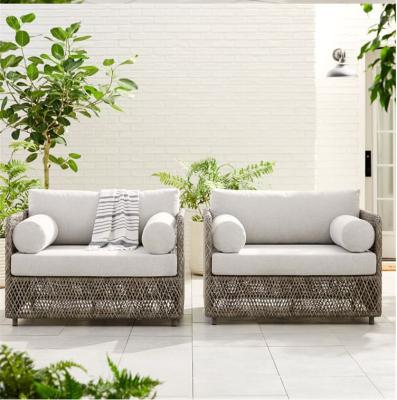 China Eco-friendly\UV Resistant\Water Proof\Weather Resistant Patio Sofa Set Furniture Outdoor Sectional Sofa Rattan Corner Garden Sofa Set for sale