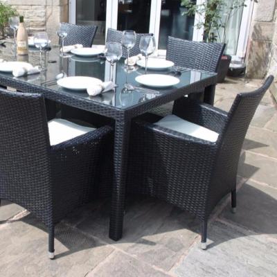 China Patio\Garden\Outdoor\Hotel\Restaurant Classic Chairs 10 Seater Rattan Dining Table Garden Luxury Dining Table for sale