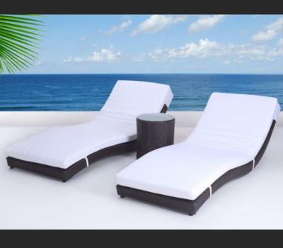 China Patio\garden\outdoor sofa\hotel poly rattan\restaurant beach rattan furniture folding bed shape sheet for sale