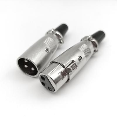 China Audio & Japanese Video 3 Core XLR Head Microphone Plug Microphone XLR Head 3P Male / XLR Female Connector for sale