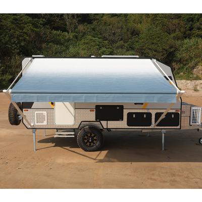 China 100% waterproof& UV Resistance Caravan Tent Replacement Vinyl Fabric For Sun Shade RV Tent for sale