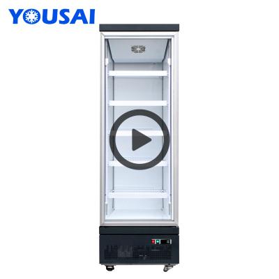 China High Quality Single-Temperature Upright Beverage Showcase Refrigerator With Glass Door Display Cooler Fridge Display Coolers for sale