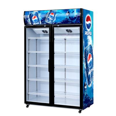 China Double-Layer Vaccine Cavity Freezer Single-temperature 0~8C Degree Refrigerator Glass Door Used In Supermarket Stores for sale