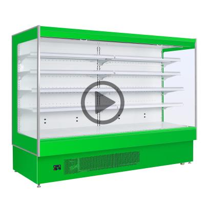 China Single-temperature commercial refrigerator commercial supermarket refrigerator curtain refrigerator for sale