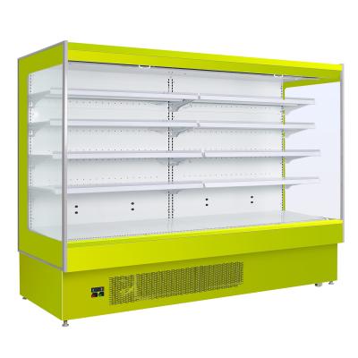 China Single-temperature Wholesale Multideck Air Cooler Fresh Vegetable Fridge Fruit Vegetable Display Fridge for sale