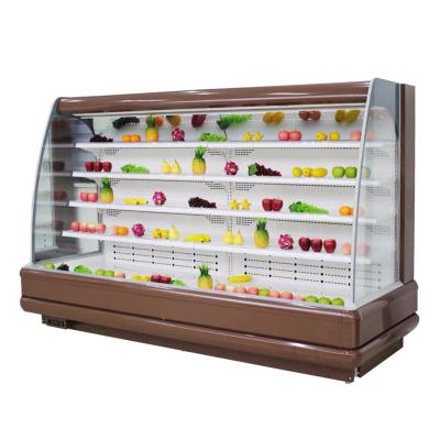 China Single-temperature fruit and vegetable produce display freezer supermarket upright freezer frost-free refrigerator for sale