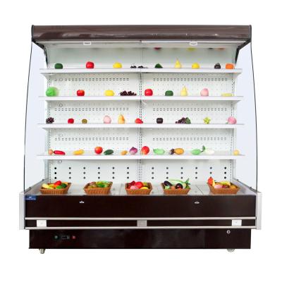 China Single-temperature Supermarket Vegetable and Fruit Display Refrigerator Multilayer Commercial Upright Freezer for sale