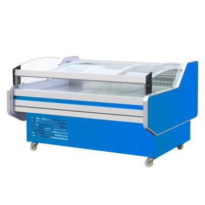 China Commercial Refrigerated Single-temperature Food Display Fridge Butcher Showcase Meat Display Fridge for sale