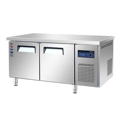 China Fully refrigerated good quality and price of workbench refrigerator kitchen use stainless steel commercial refrigerator for sale