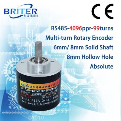 China Megnetic Commercial Manufactured Encoder RS485 4096ppr 99turns Power Off High Precision Multiturn Absolute Rotary Memory Encoder for sale