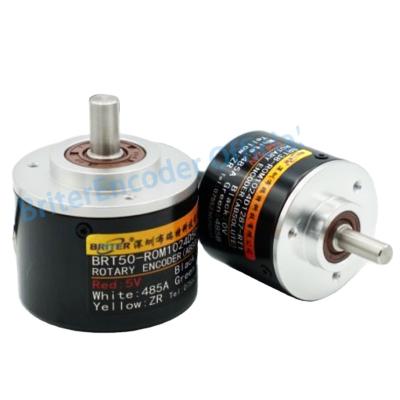 China Speed ​​Resolution SSI Single Turn Absolute Rotary Encoder BRT38-SOM1024-RT1 10bit 1024 and 360 Angle Sensor Shell 38mm Diameter 6mm Shaft for sale