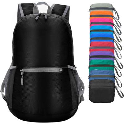 China Lightweight Portable Packable Lightweight Durable Packable Backpack Folding Backpack Daypack for sale