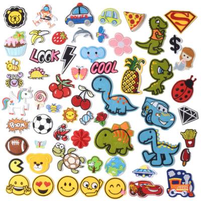 China lovely 3D Factory Applique Patches Embroider Hippie Embroidered Iron On Patch Kids for sale