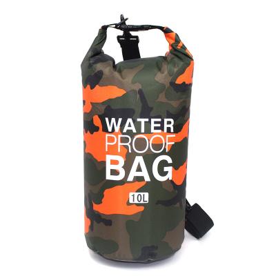 China Duffel bag waterproof pvc fabric made camouflage color polyester pvc coated ocean pack drybag floating waterproof duffel bag 2L, 5L, 10L, 15L, 20L, 30L dry bag bucket for sale