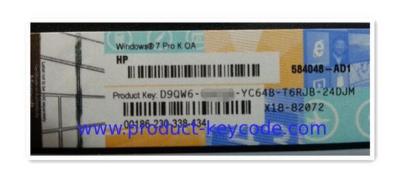 China COA  Product Key Sticker ,  7 Professional HP COA Label x18 for sale