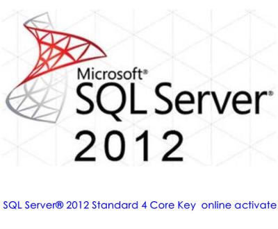 China Windows-Server-Produkt-Schlüssel 2012 für Standard-Kern-Ausgabe Microsofts Sql Server-2012 zu verkaufen