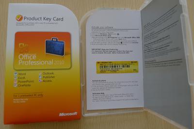 China Professional  Office Latest Version 2010 Product Key Card PKC Box for sale