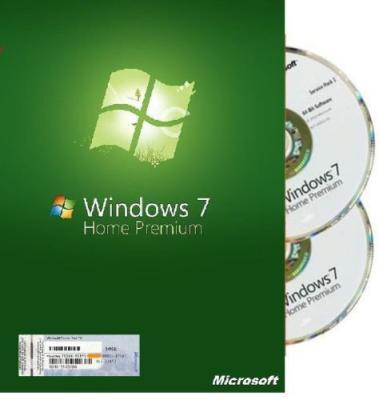 China Etiqueta da chave do produto de Microsoft Windows, versão completa home de SP1 do bocado do prêmio 32 & 64 de Windows 7 à venda