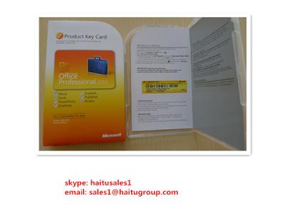 China  Office 2010 Product Key Card PKC For  Office 2010 Professional FPP Online Activation for sale