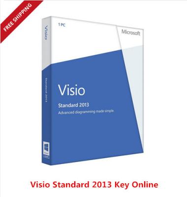 China Códigos chaves do produto de FPP Visio Microsoft Office em linha chave de 2013 padrões à venda