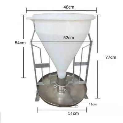 China Durable Plastic Wet Dry Feeder Bowl Equipment For Pig Feeders for sale