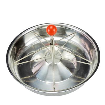 China Used For Animal Feeding High Quality 304 Stainless Steel Round Hog Hook Feeder Bowl For Piglet for sale