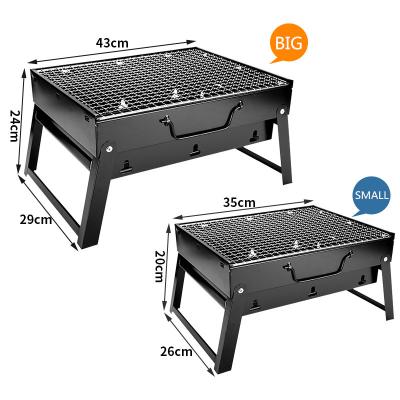 China Height Adjustable Camping Charcoal Barbecue Rack Rotating Portable BBQ Grill for sale