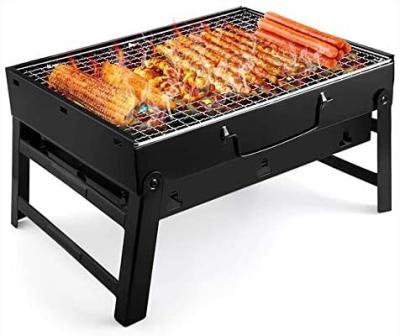 China Adjustable Size BBQ Grill Charcoal Stainless Steel Charcoal BBQ Portable Foldable Smoker BBQ For Picnic Garden Patio Camping Travel for sale