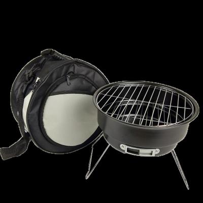 China Outdoor Adjustable Size Charcoal Grill BBQ Portable Lightweight Single Grill with Cooler Bag for sale