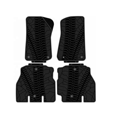 China Heavy Duty Anti-Slip Dirt Car Floor Mats Anti-Drip Fit For Jeep Wrangler JL 2019+ (2019 2020 2021 2022 On) for sale