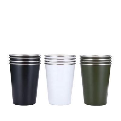 China Sustainable Metal Double Wall Mugs Insulated Mugs Stainless Steel Coffee Cup Stainless Steel Cupoutdoor Coffee Drinking Mugsbeer MU for sale