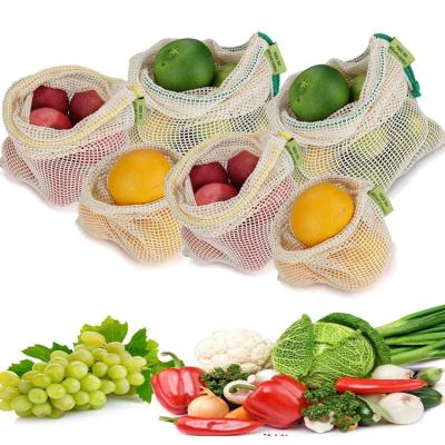 China Produce Reusable Biodegradable Bag Mesh Bags , Sustainable Eco Friendly Products For Fruit Storage for sale