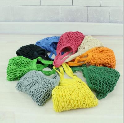 China Multiple Color Cotton Folding Net Mesh Produce Bag for sale