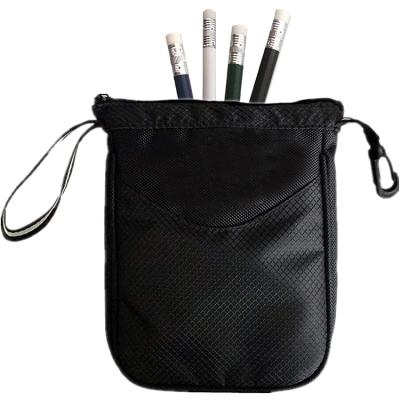 China Portable Custom Waterproof Logo With Valuable Pencils Sports Zipper Golf Tee Golf Ball Pouch for sale