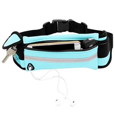 China Fashion Outdoor Waterproof Sports Waist Reflective Elastic Bag, Running Belt Bag Pussy Pack Belly Bag for sale