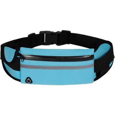 China Water Proof Mini Running Pouch Belt Waist Pack Bag Sports Belt Bag Reflective Pack for sale