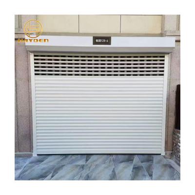 China Anti Theft Hollow Out Electric Aluminum Roller Shutter Door for sale