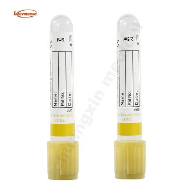 China PP NV004 Non Yellow Top VCA Gel Clot Activator Separate Tube for sale