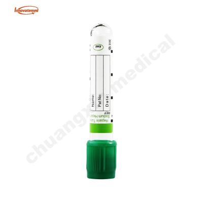 China Green Glass Or PET NBV005 4ml Top Sodium Heparin Blood Collection Tube for sale