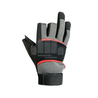 China Open-finger Auto Mechanic Gloves Auto Mechanic Gloves for sale